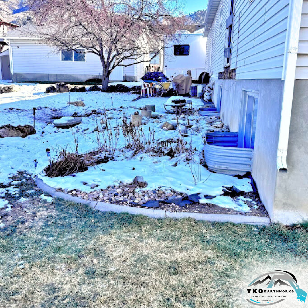 Before - Sewer Connection Trench