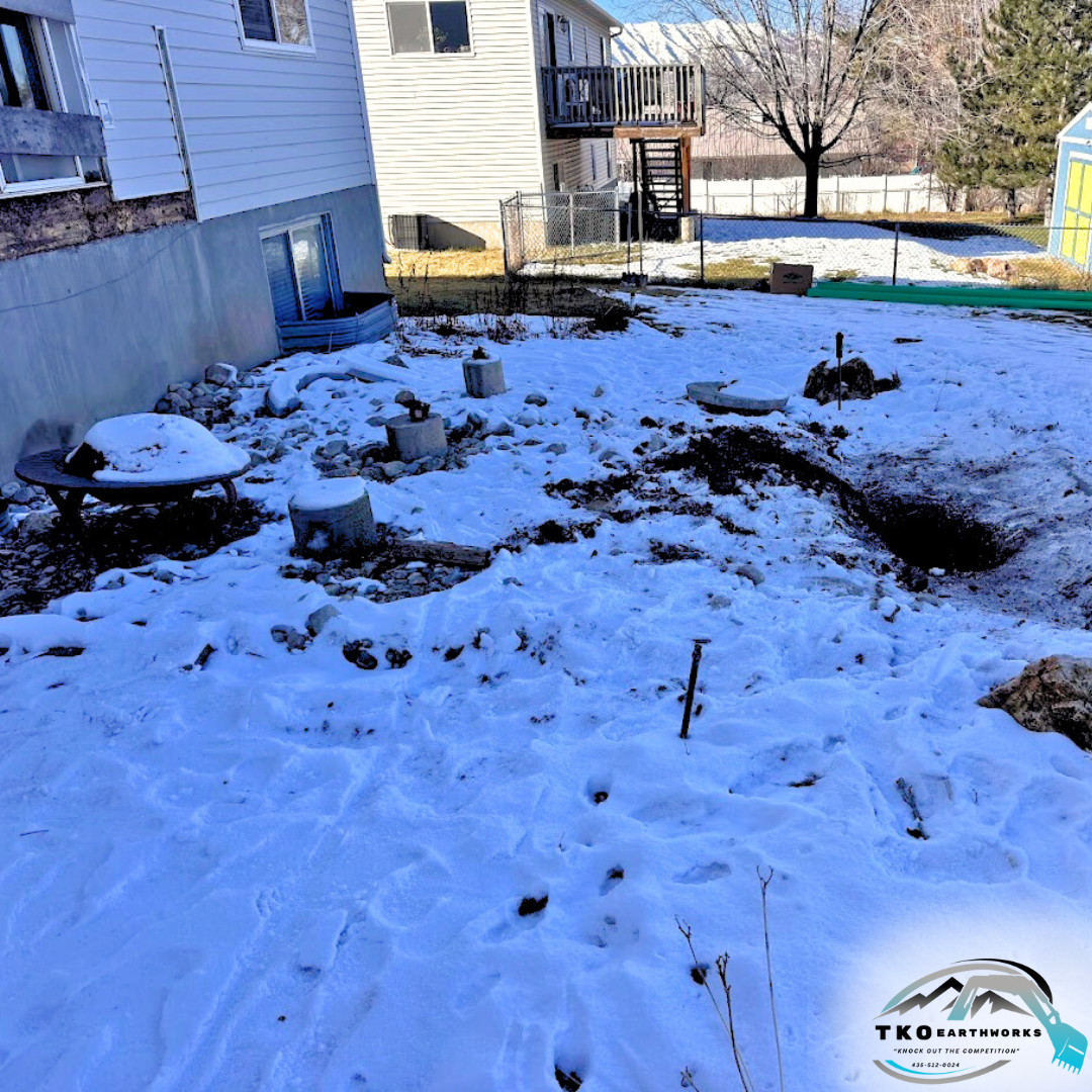 Before - Digging Footings