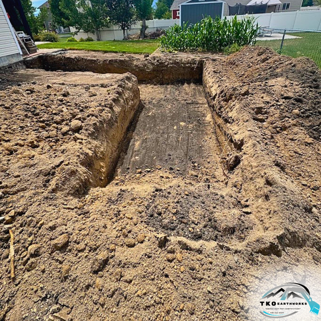 Before - Footings for a home addition 