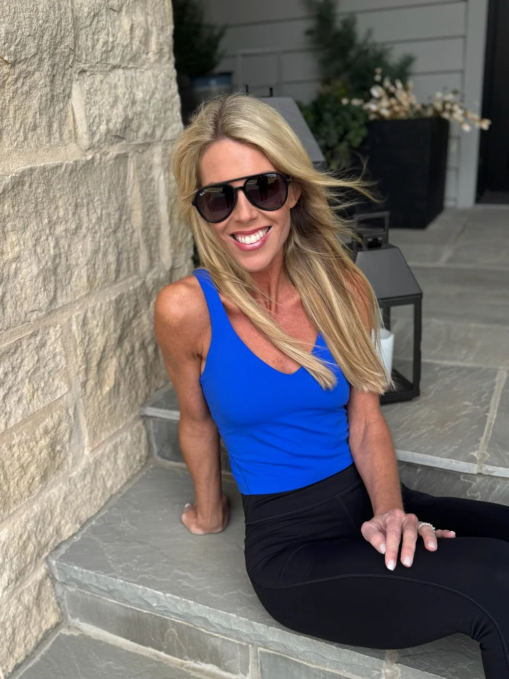 Align Tank Top-Galactic Cobalt