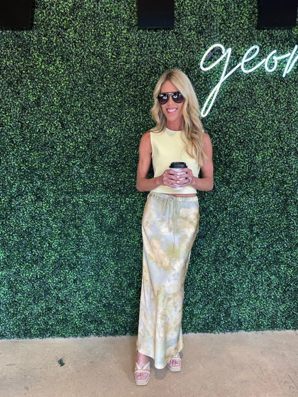 Honey Dew Abstract Maxi