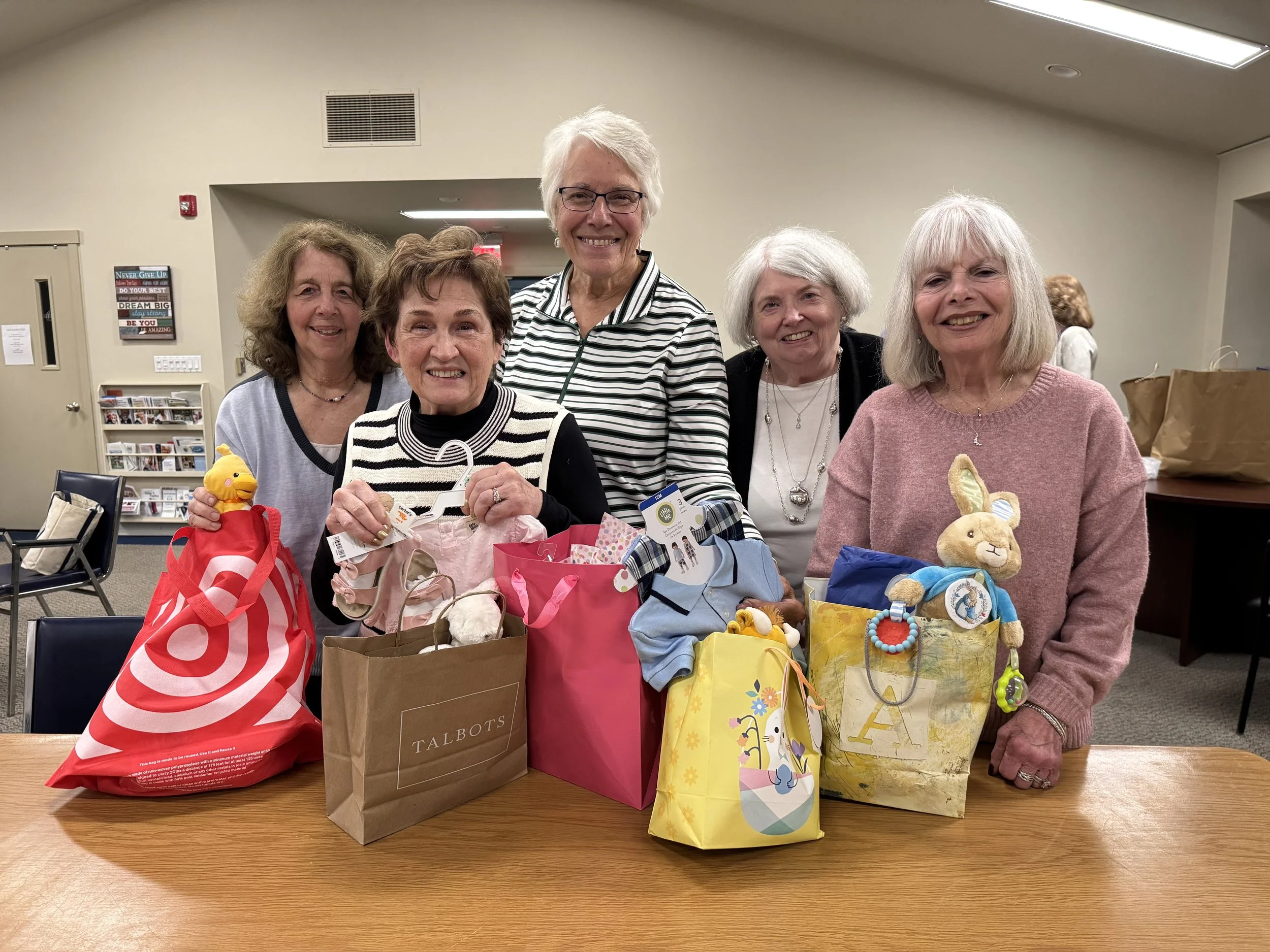 "Bedford Babies" donations for infants of incarcerated mothers at the Bedford Correctional Institute.