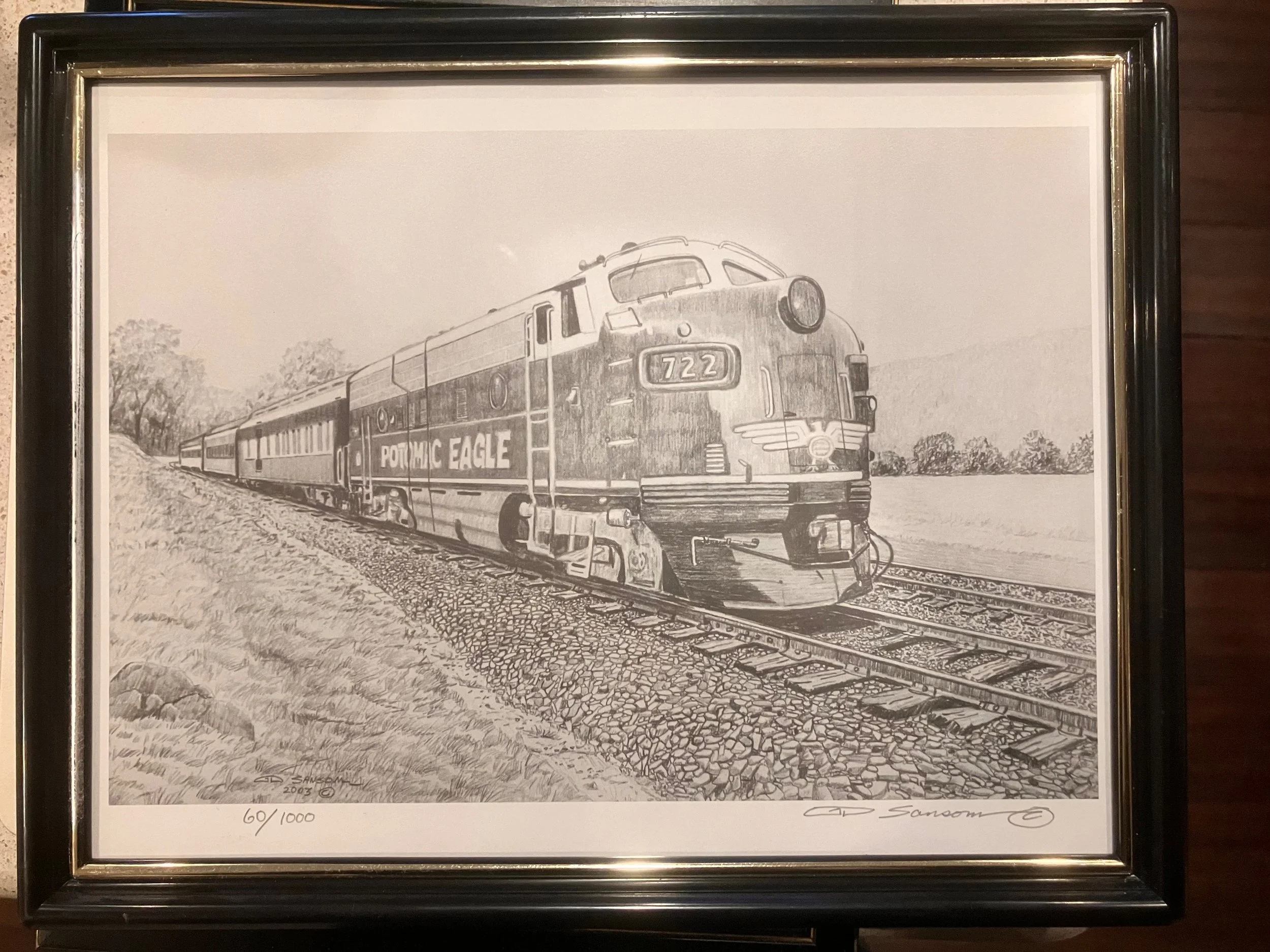 Lithograph of Potomac Eagle 9.5” x 12”