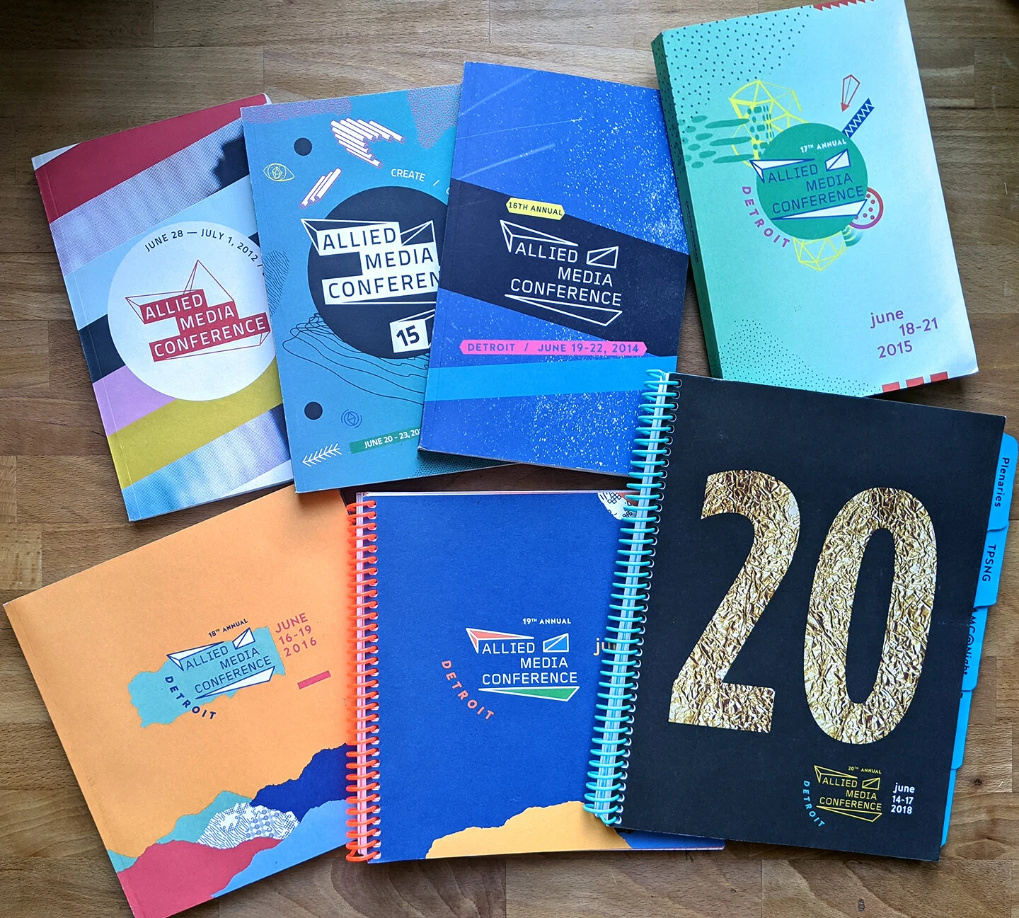 Allied Media conference program books from 2012 - 2018