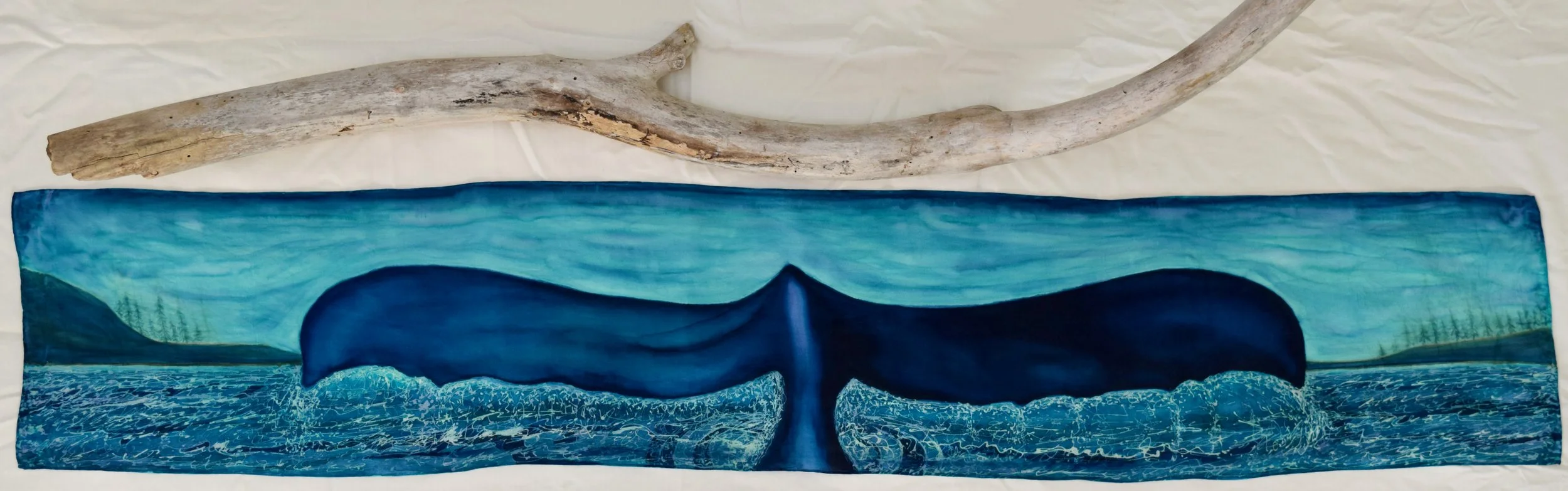 Big Blue (to be hung on driftwood like this)