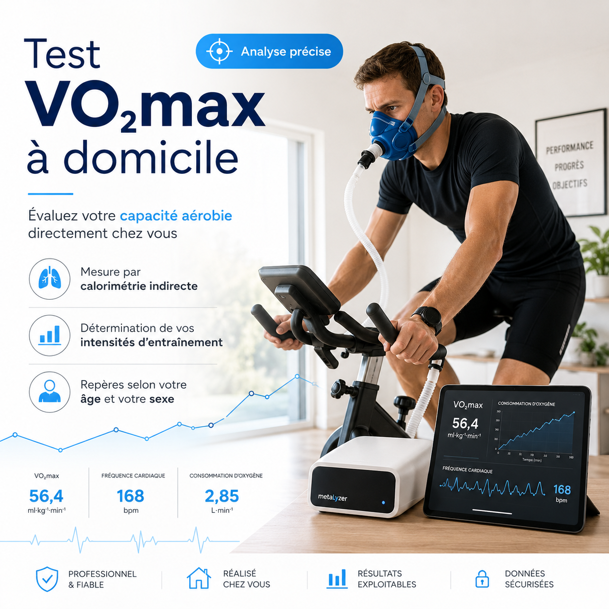 Test de VO₂max à domicile