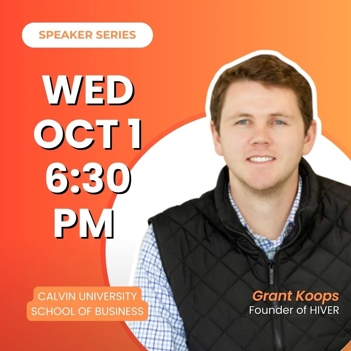 Speaker Series: Grant Koops