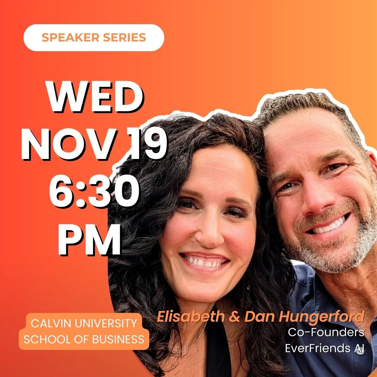 Speaker Series: Dan & Elisabeth Hungerford