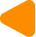An orange house-shaped object with a black X on it.