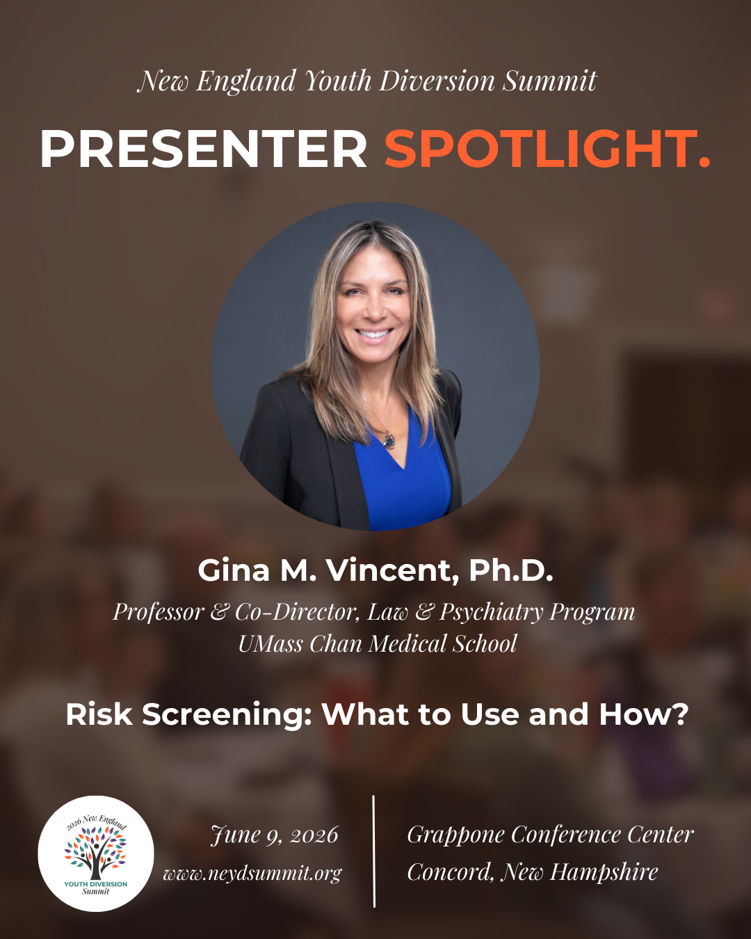 Gina Vincent to deliver keynote presentation at 2026 New England Youth Diversion Summit