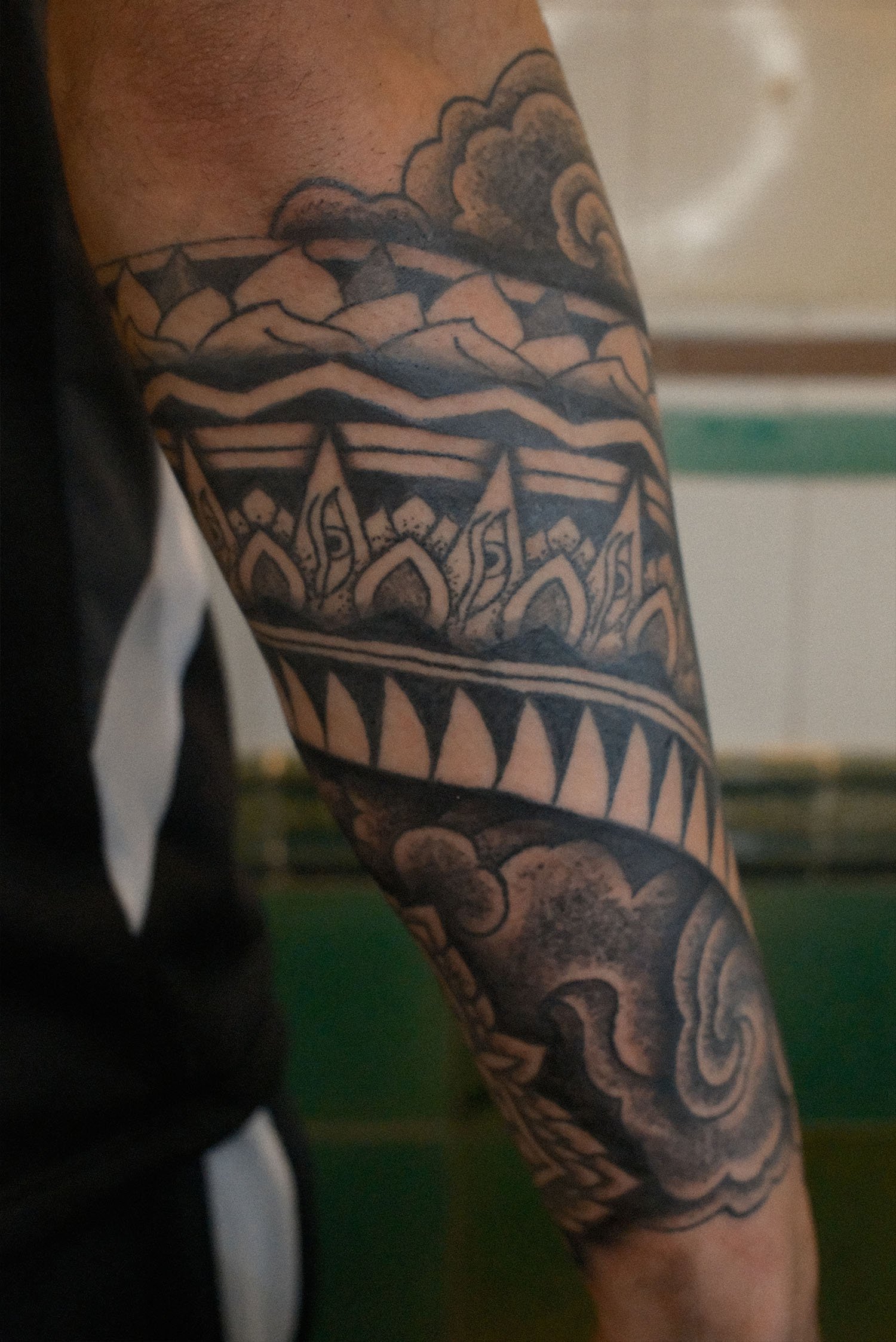 Ornamental pattern tattoo
