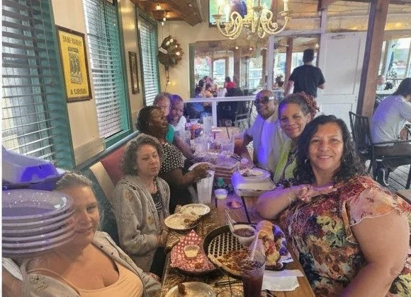 Guests at the Gulfgate Sunday Best Fun Day gathering