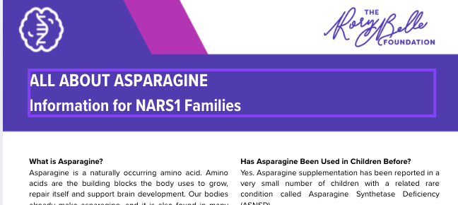 Asparagine and NARS1: A Guide for Families