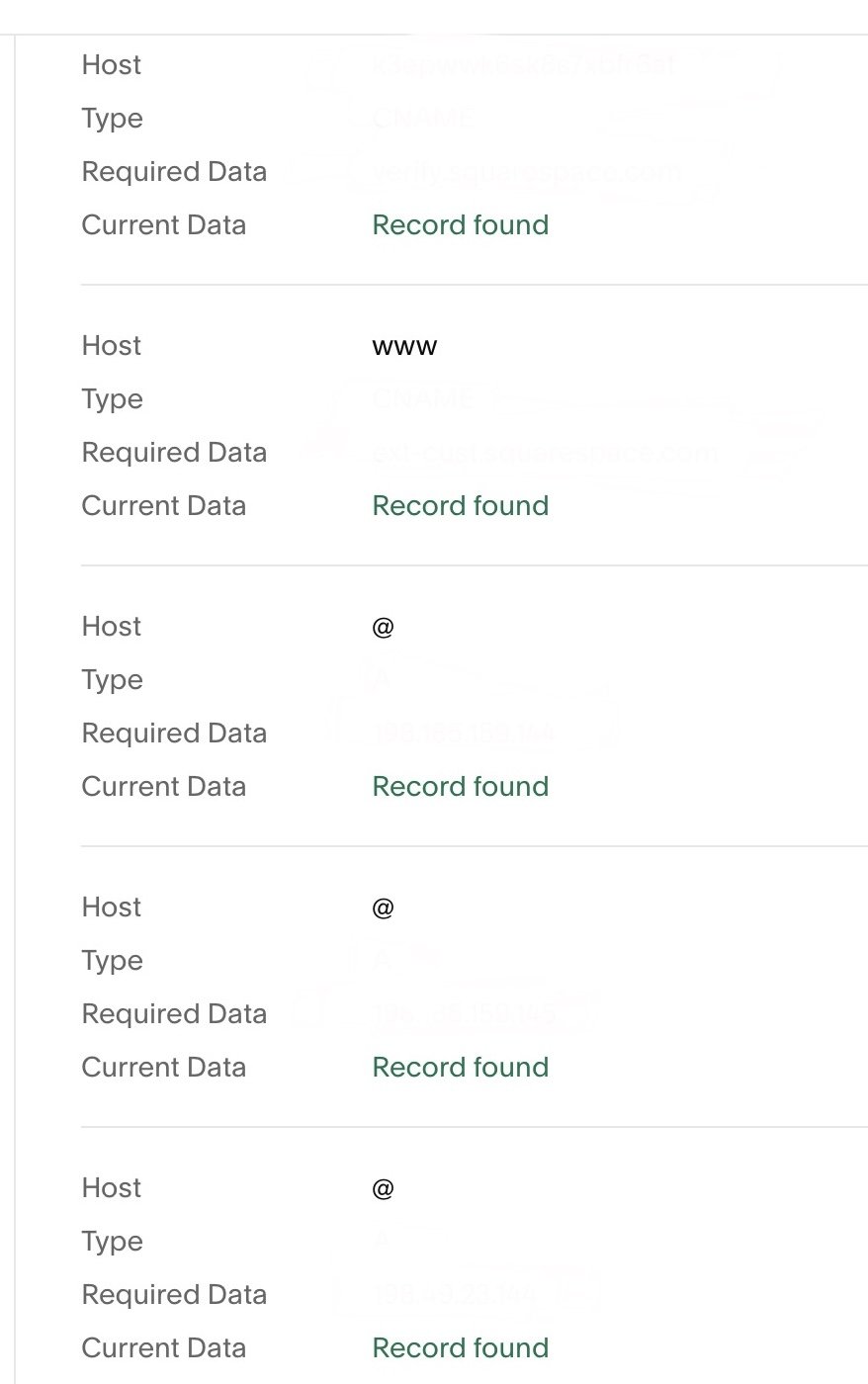 • DNS Configuration: We updated the DNS settings to align with Google’s DNS configuration. For privacy reasons, the records have been removed.