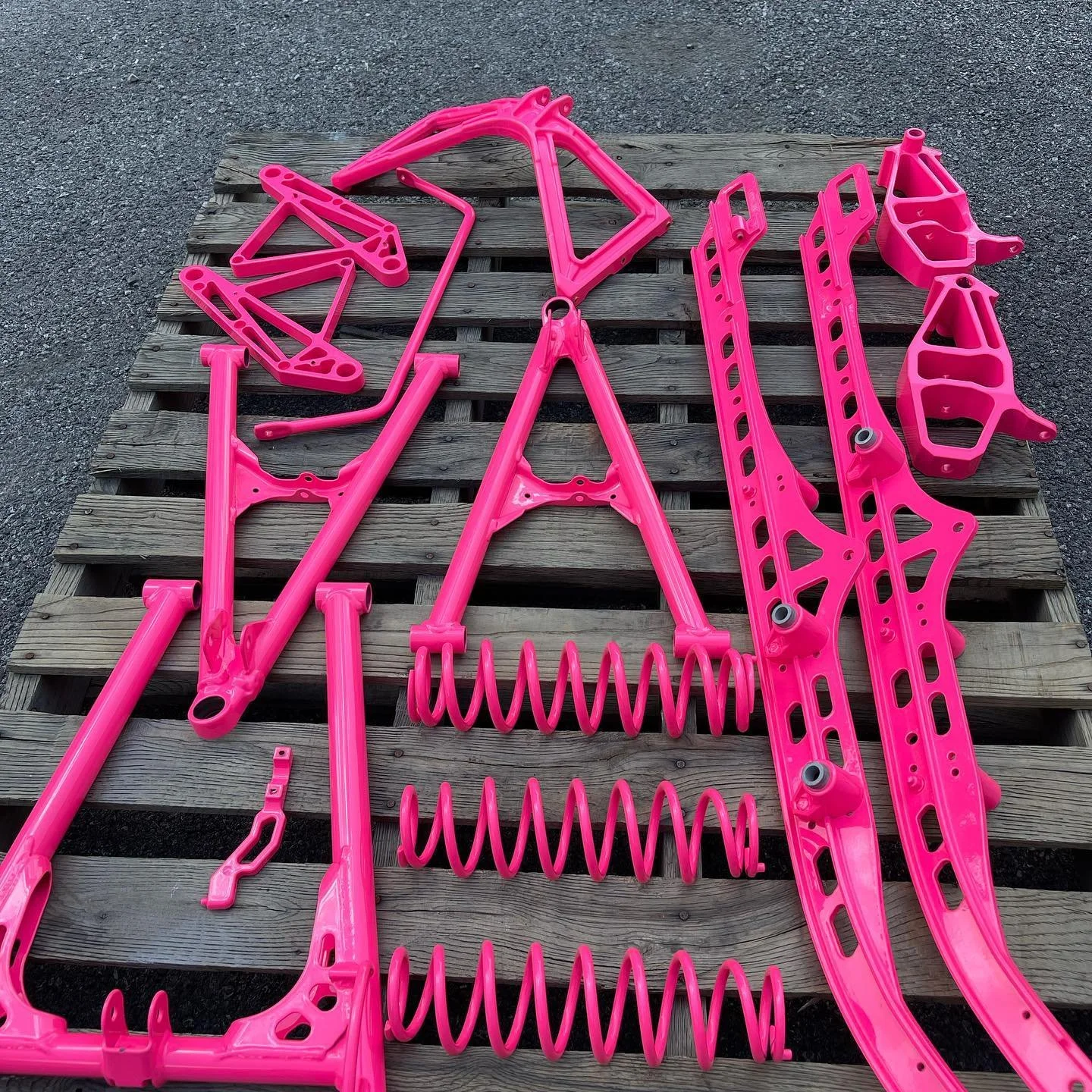 Powder Coated RZR Parts Pink