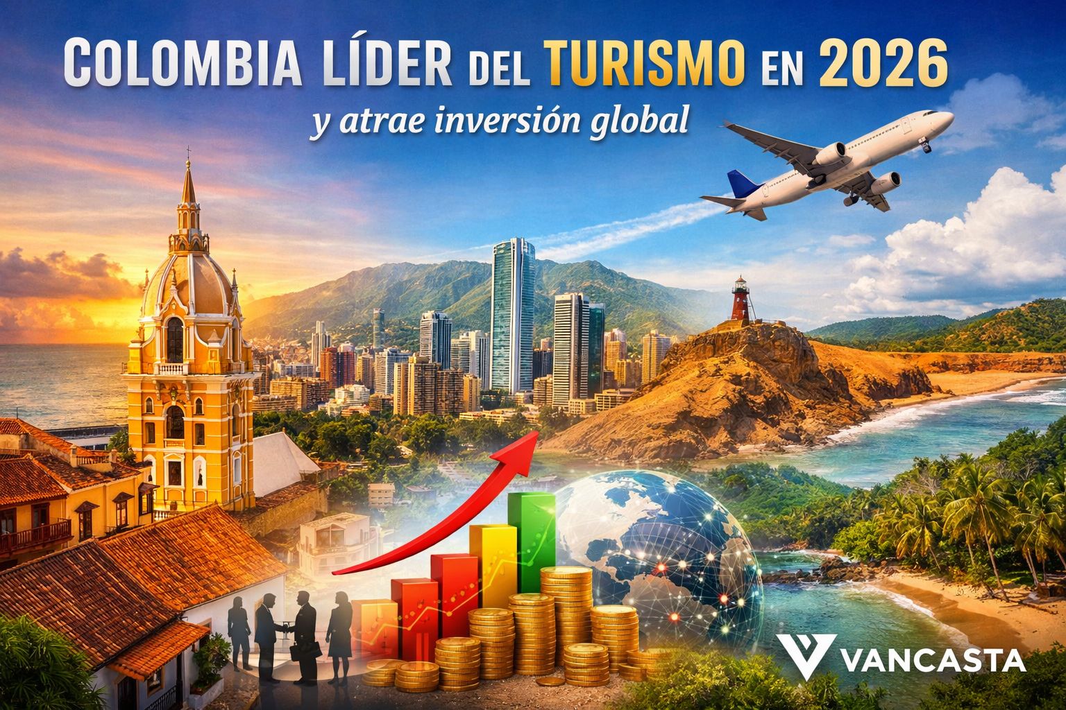 Colombia se consolida en 2026 como líder del turismo en Suramérica y atrae inversión global