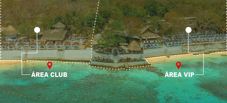 Vista aérea Bora Bora Beach Club