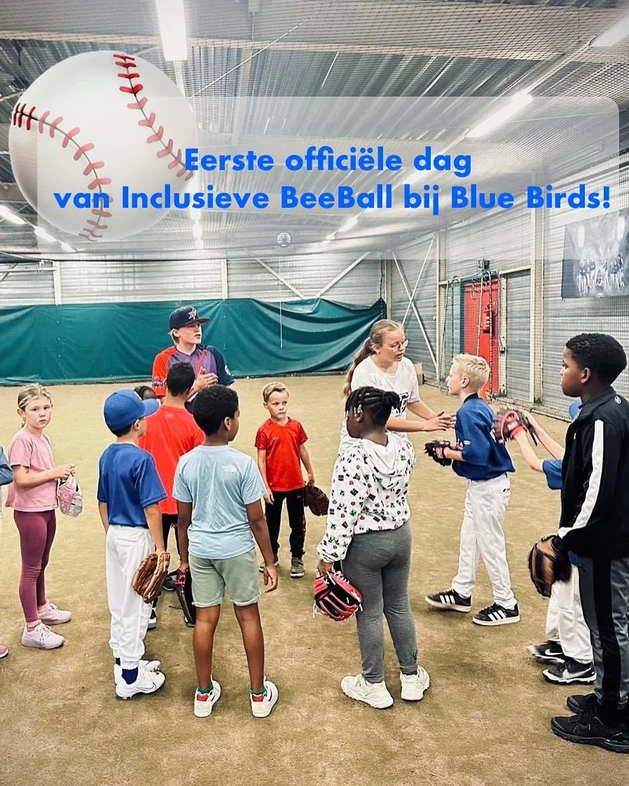 ⚾✨ Eerste offici&euml;le dag!
Vandaag zijn we samen met Equal Play x Blue Birds van start gegaan met ons inclusieve BeeBall-team. 🙌

We hadden het al aangekondigd, maar vandaag is het &eacute;cht &mdash; het team is er! 🎉
Kinderen kunnen nu meedoen