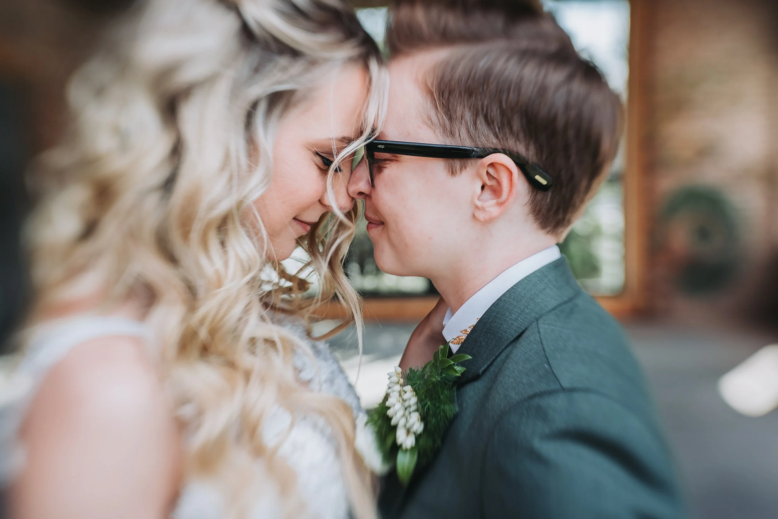 Queer wedding at the Roundhouse in Beacon