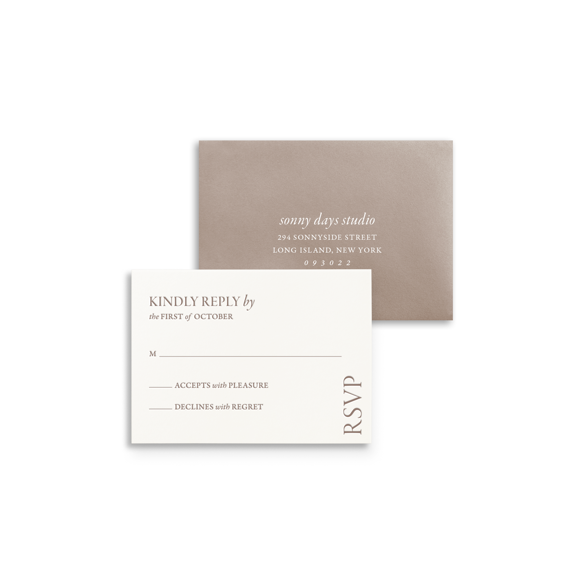 Malibu Mail-In Reply Card and Envelope