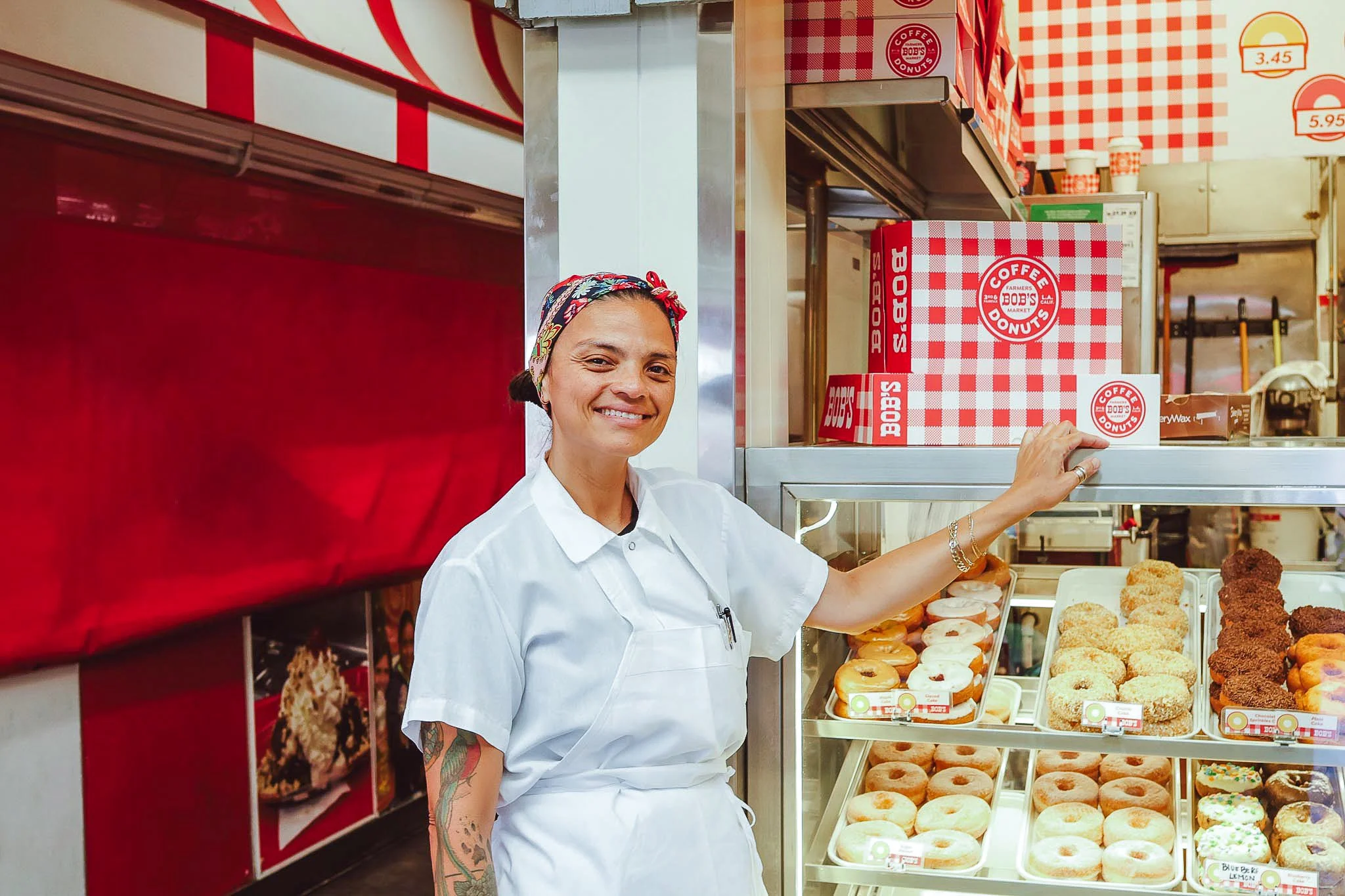 Monica, Manager of Bob's Donuts. Photographed at Bob's on Fairfax.