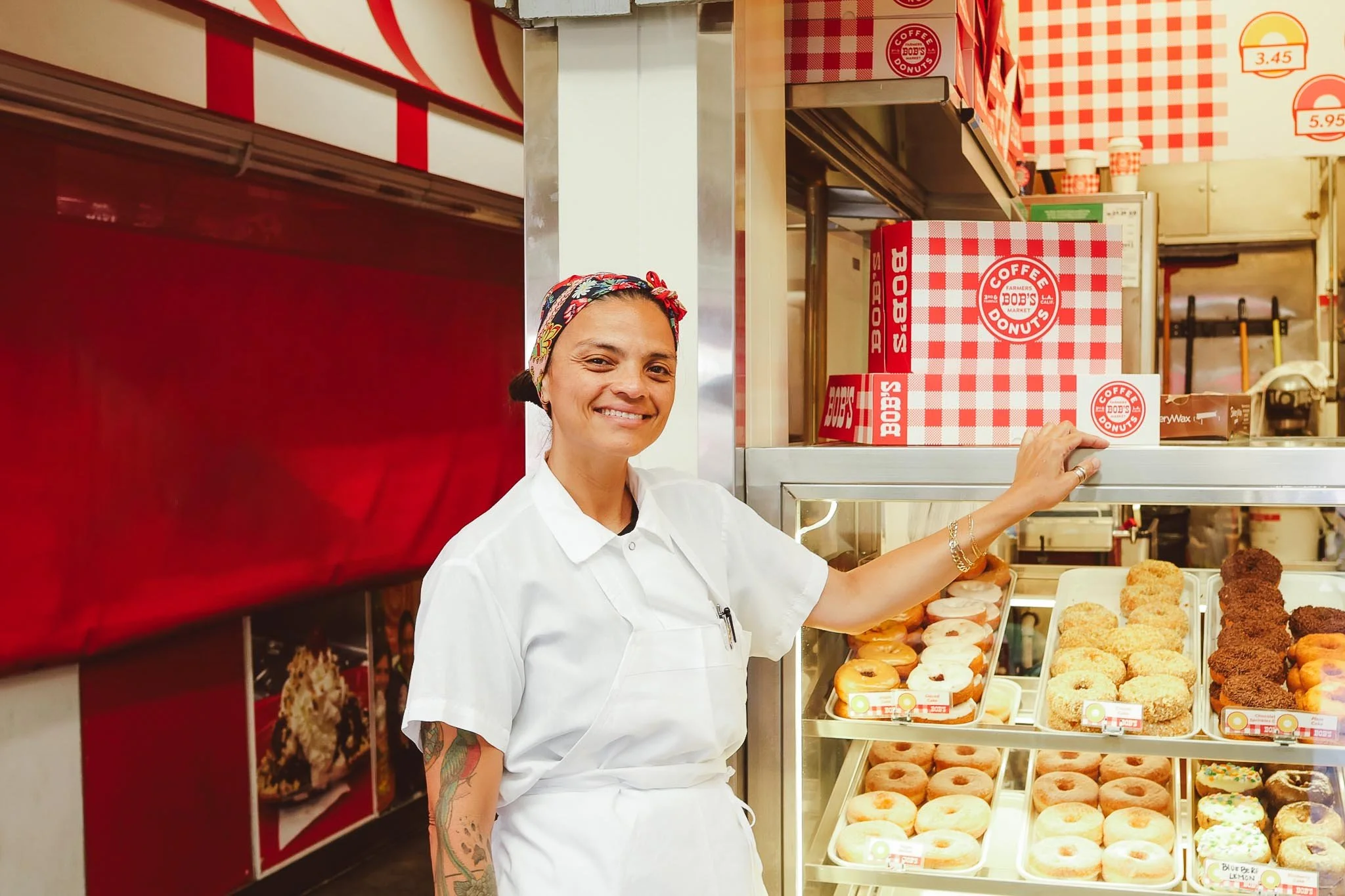 Monica, Manager of Bob's Donuts. Photographed at Bob's on Fairfax.