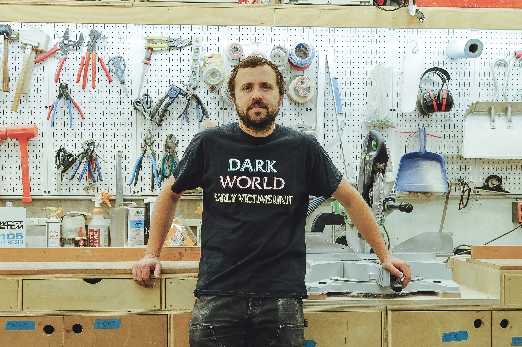 Ned, Moshay Fine Carpentry. Photographed in his workshop in West Adams.