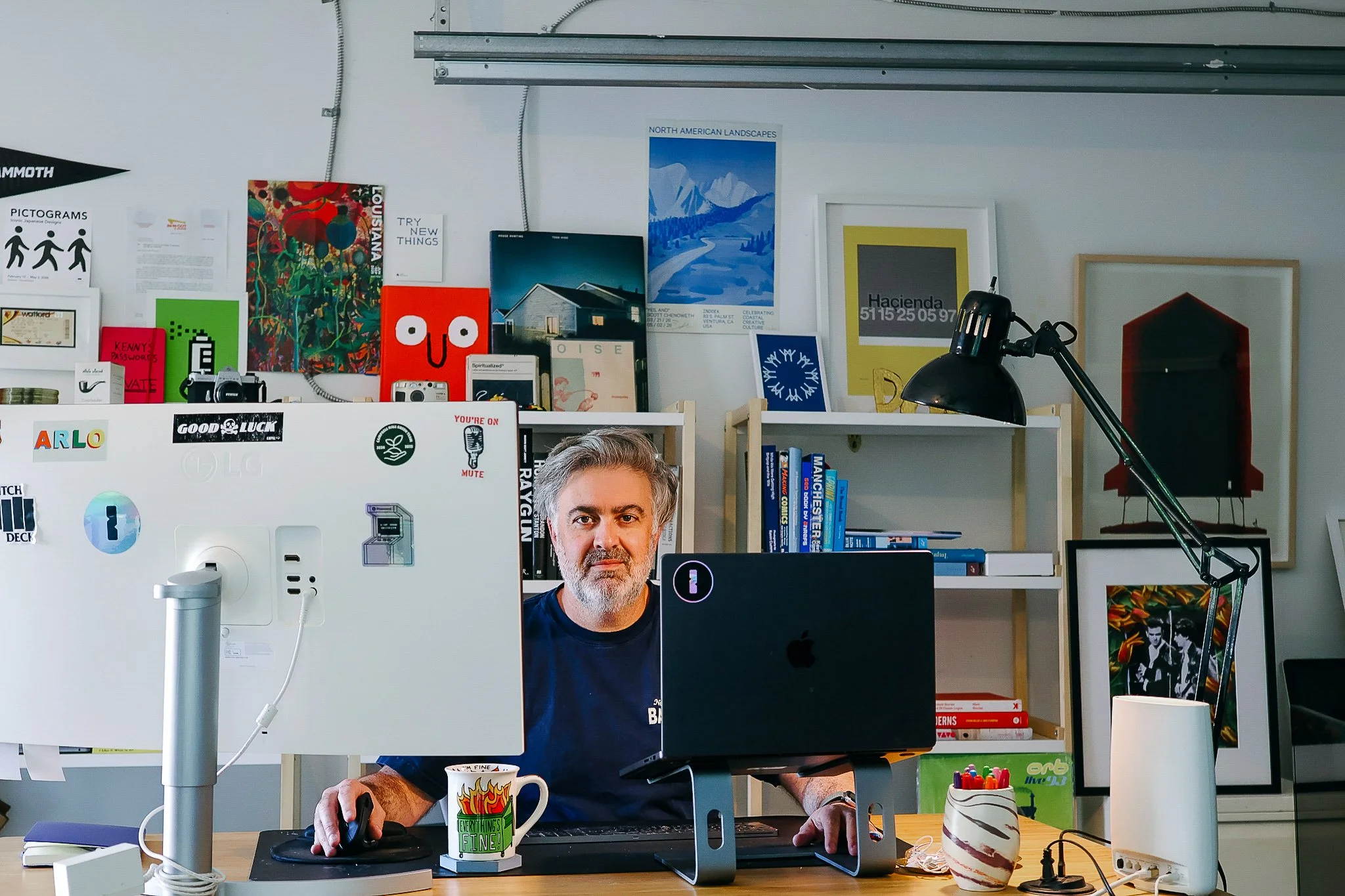 Jon, Sr. Director of Creative and Brand at 1Password. Photographed in his studio in Glendale.