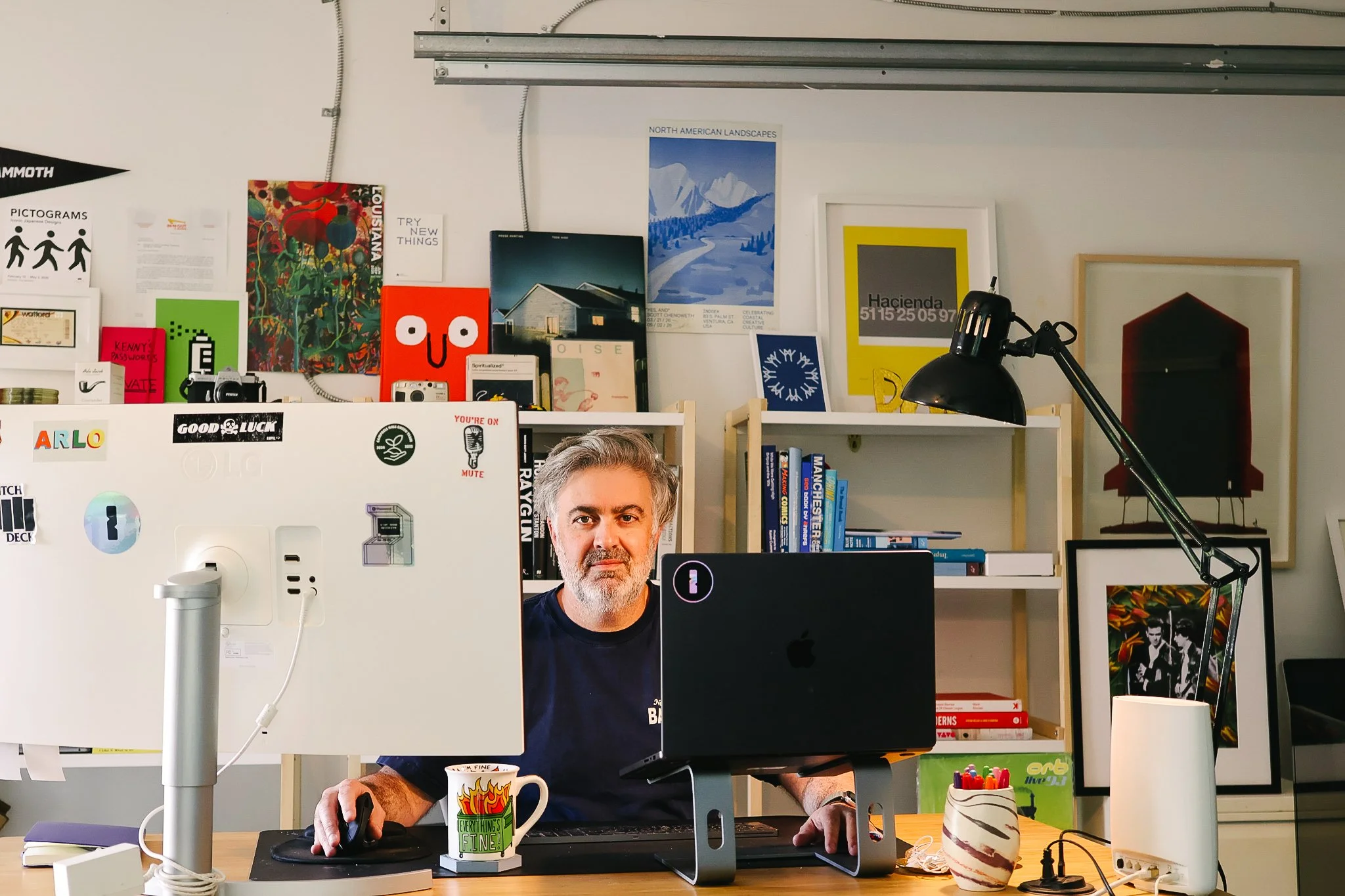 Jon, Sr. Director of Creative and Brand at 1Password. Photographed in his studio in Glendale.