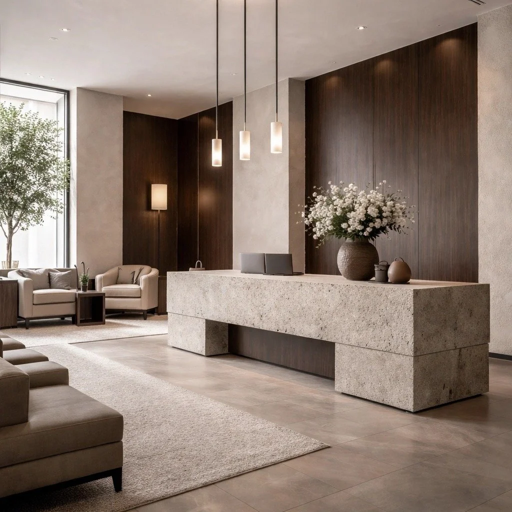 Building a brand in DFW is about more than just a logo: it&rsquo;s the space you walk into every morning. 

We&rsquo;re leaning into those grounded, masculine lines for our latest commercial projects. Think Stone and Cacao tones that command respect 