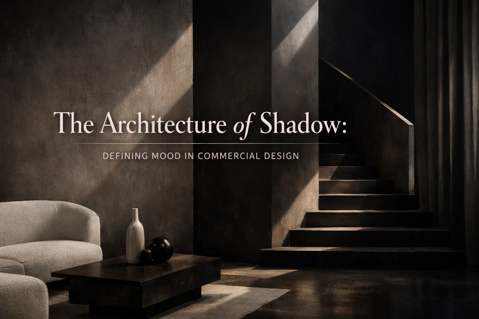 The Architecture of Shadow: Defining Mood in Commercial Design
