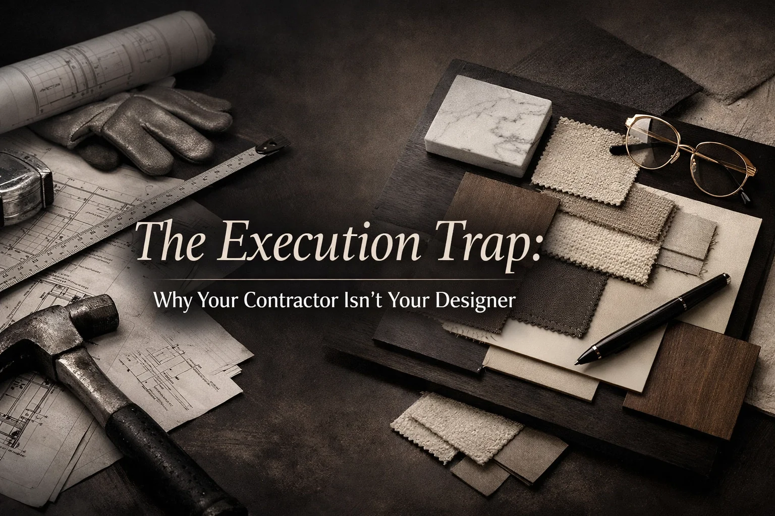 The Execution Trap: Why Your Contractor Isn't Your Designer