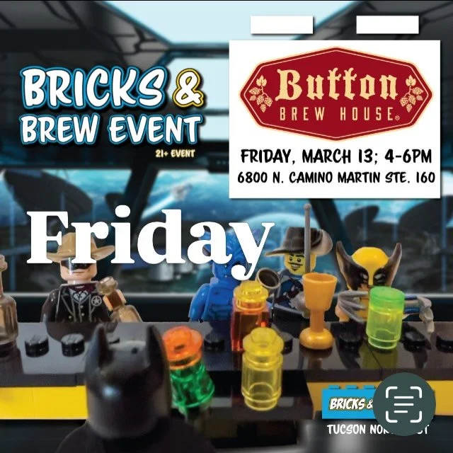 Bluegrass, Bricks &amp; Beer

3.12 Thu Open 2-8pm | 5-7pm Hoppy Hour
BLUEGRASS THURSDAY | 6pm Music: Kinnaman and Brown

03.13 Fri Open 12-10pm
25% off Pitchers | 5-7pm Hoppy Hour
4-6pm Bricks &amp; Brews (Legos Event) | 5-7pm Music: Yawneazy
5pm Foo