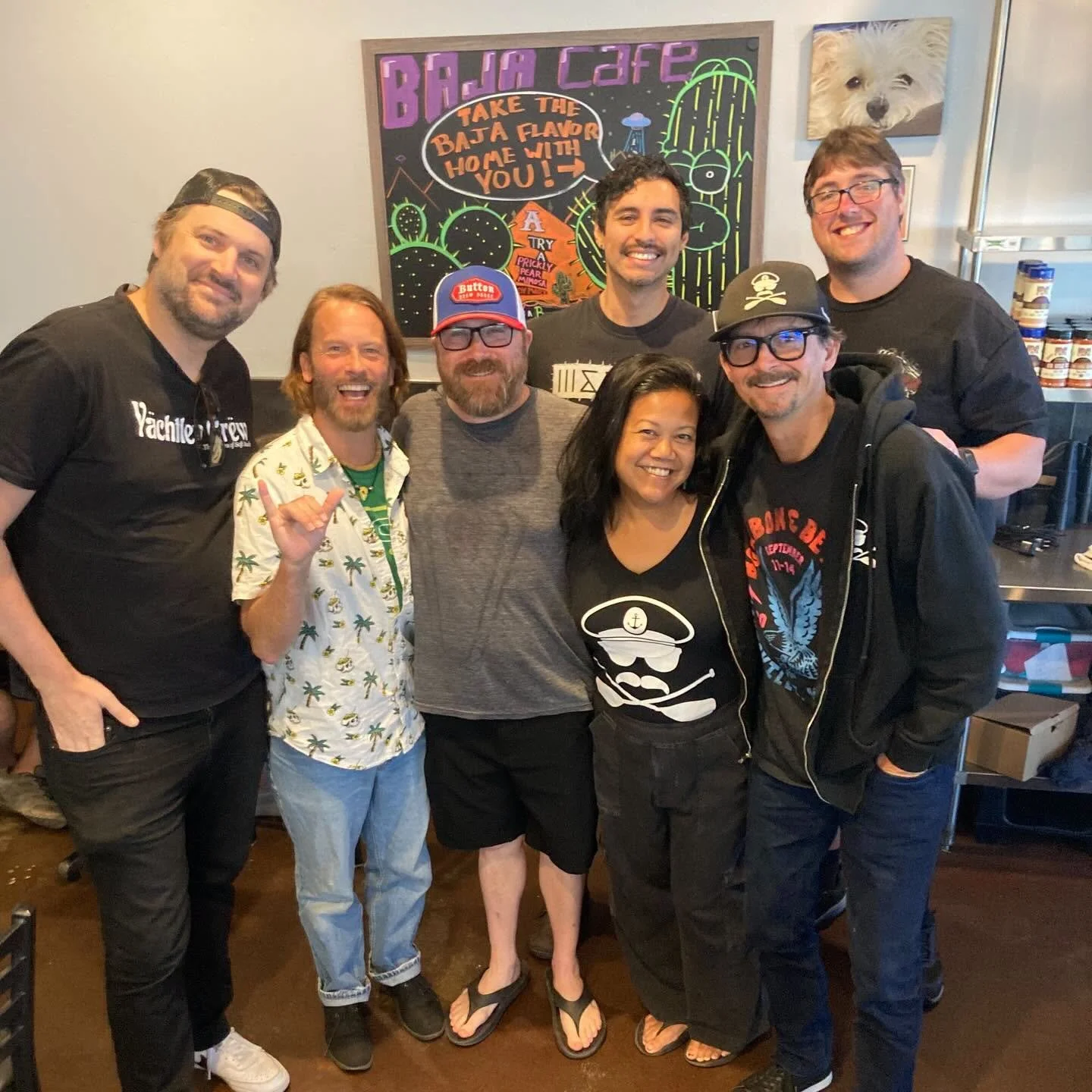 Always so wonderful to spend time with our friends @yachtleycrew @paulyshoresyc &hellip; @bajacafetucson is their MUST STOP when in Tucson.

Catch Yachtley Crew at the @pimacountyfair tonight and tomorrow night!!!

@buttonbrewhouse @madonnadelsassosc