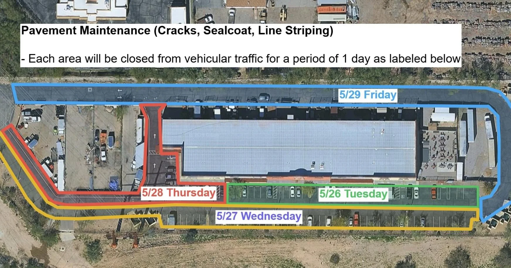Updated parking situation at BBH