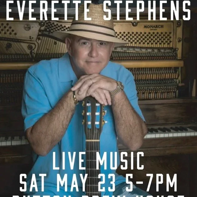 05.23 Sat Open 12-10pm | 12-5pm Hoppy Hour
6-8pm 🎤 Music: Everette Stephens 🍴 Food: Heart of Africa

05.24 Sun Open 12-6pm
$2 off Micheladas