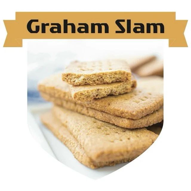 NEW ANNIVERSARY BEER RELEASE

Graham Slam
4.8% ABV | AMERICAN AMBER ALE | INFUSED WITH CARAMEL &amp; GRAHAM CRACKER | LIMITED RELEASE | *NO DISCOUNTS