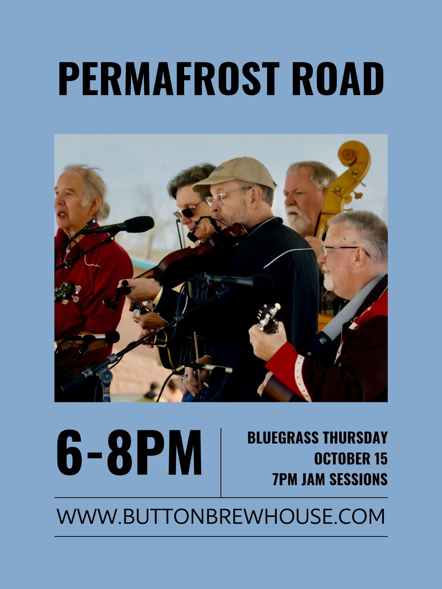 Join us for a toe-tapping Bluegrass Thursday with Permafrost Road. Enjoy great music and good company in our welcoming taproom. We can't wait to see you there.