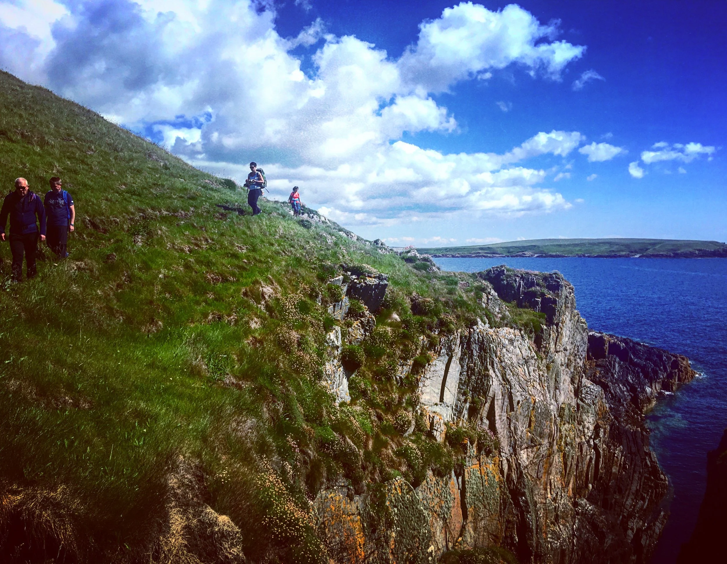 Group out with the Ardglass Vikings with a view of rocky Ardglass coastline.