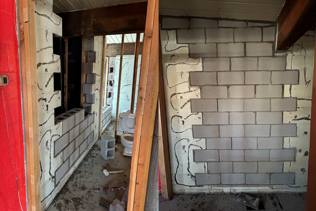 Interior block repair