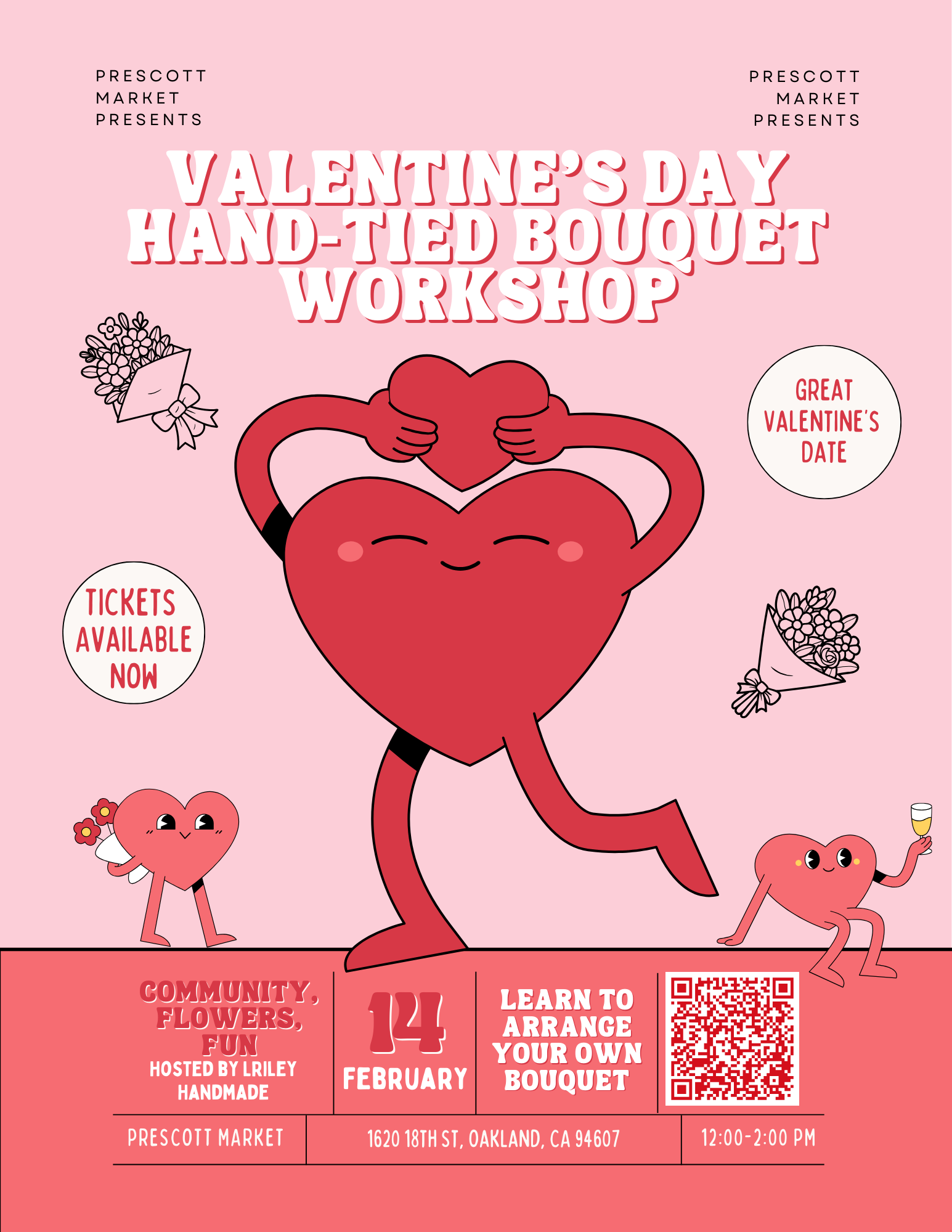 Valentine's Day Hand-Tied Bouquet Workshop