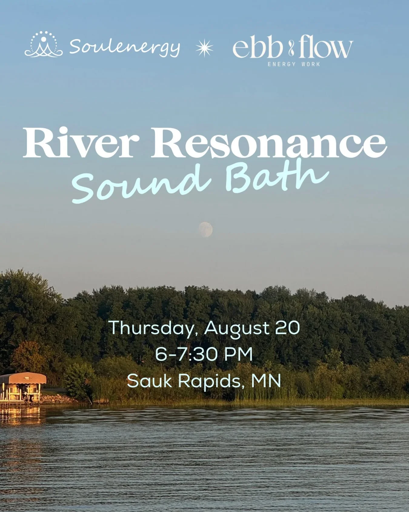 ✨ We&rsquo;re doing it again! ✨

Our first evening of River Resonance was even more beautiful than we imagined. Twenty-eight people joined us along the Mississippi River for an evening of sound, fresh air, and time to simply slow down, and we left al