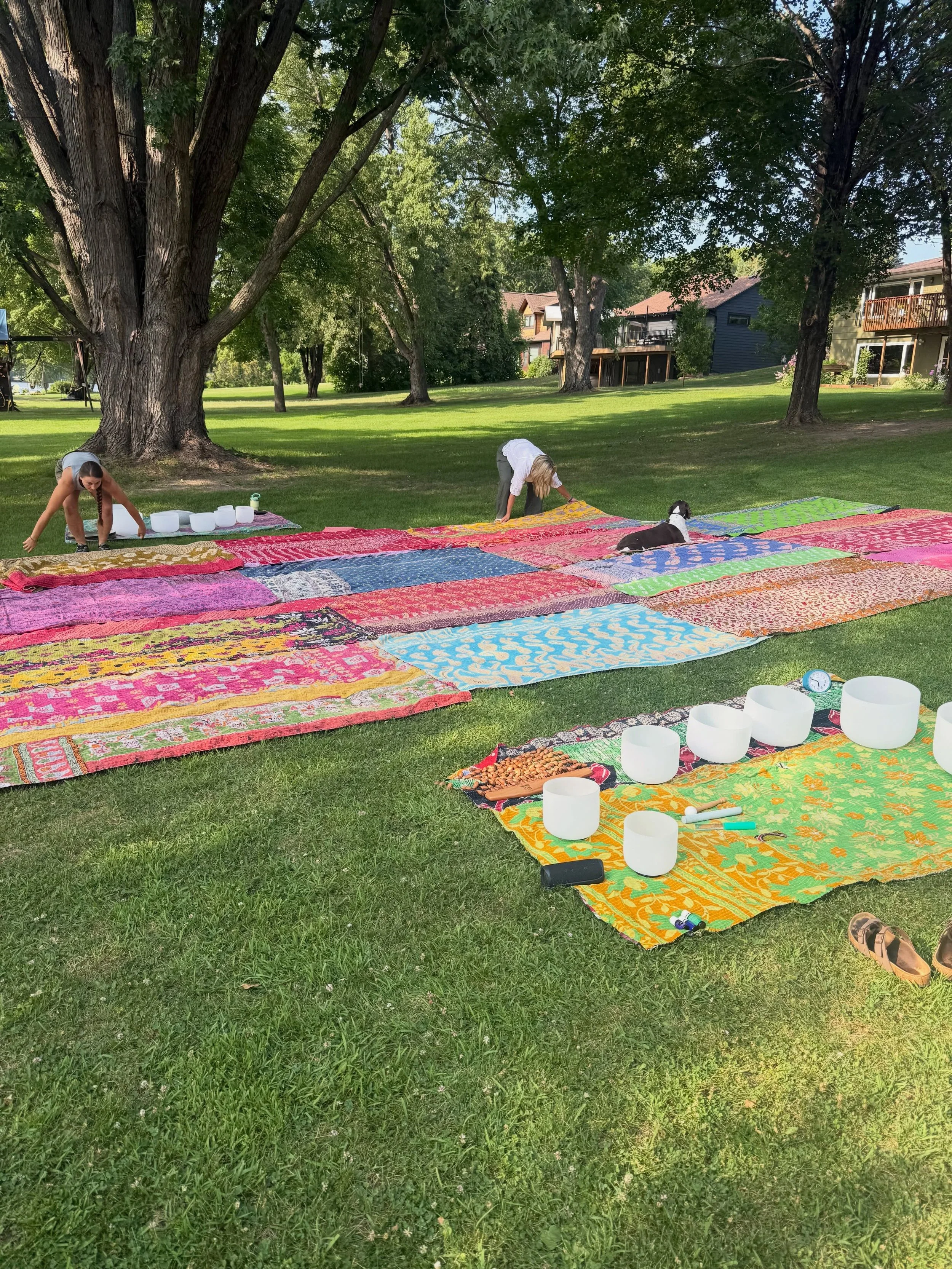 Some evenings just stay with you. 

Last Thursday, 28 people gathered with us along the Mississippi River for an evening of sound, fresh air, and the simple gift of slowing down. The weather was beautiful, the river was shimmering, and it couldn&rsqu
