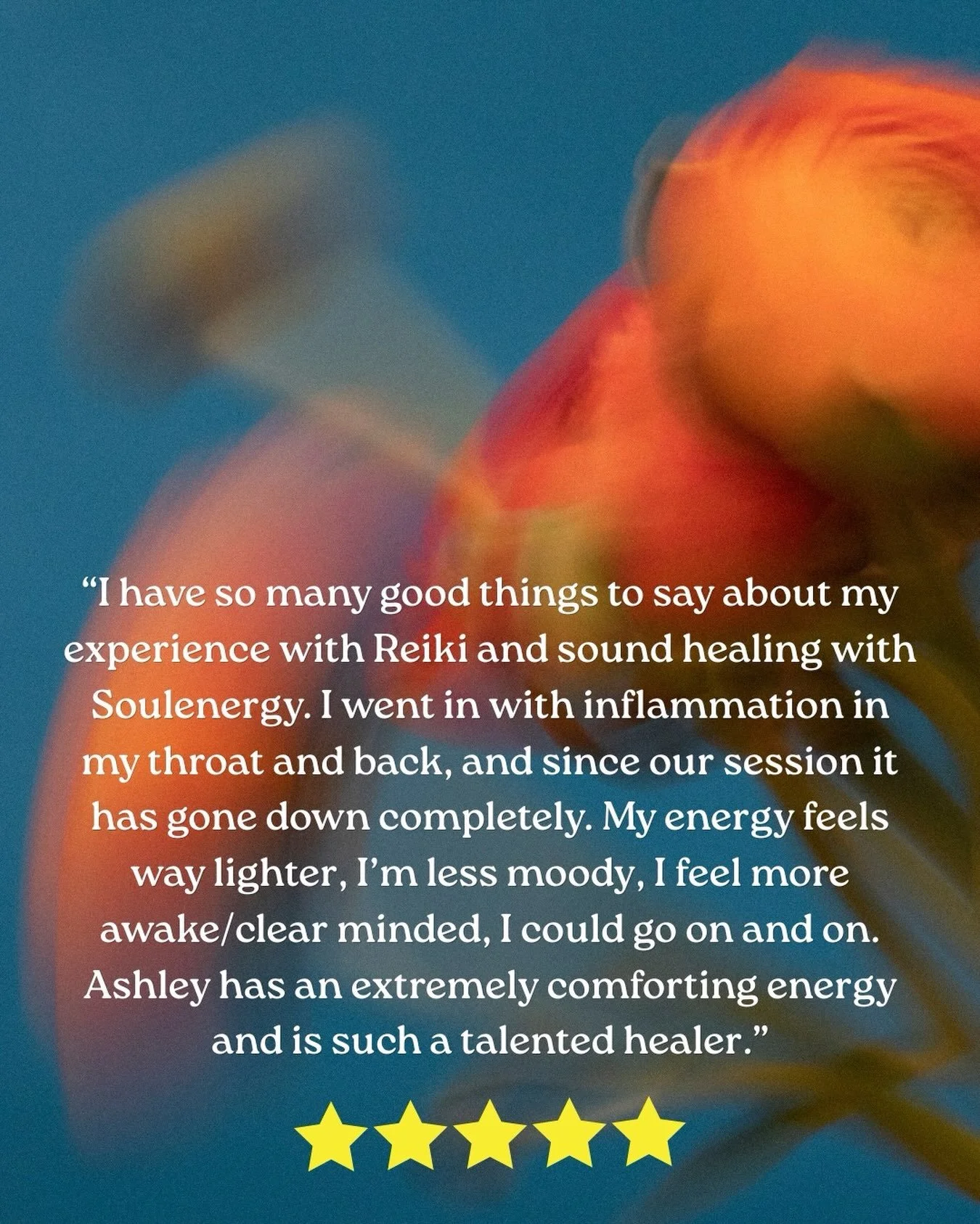 There&rsquo;s something pretty special about hearing how someone experienced their time at Soulenergy.

I never really know what someone will take away from a session, and honestly, I don&rsquo;t think I&rsquo;m supposed to. We each experience these 