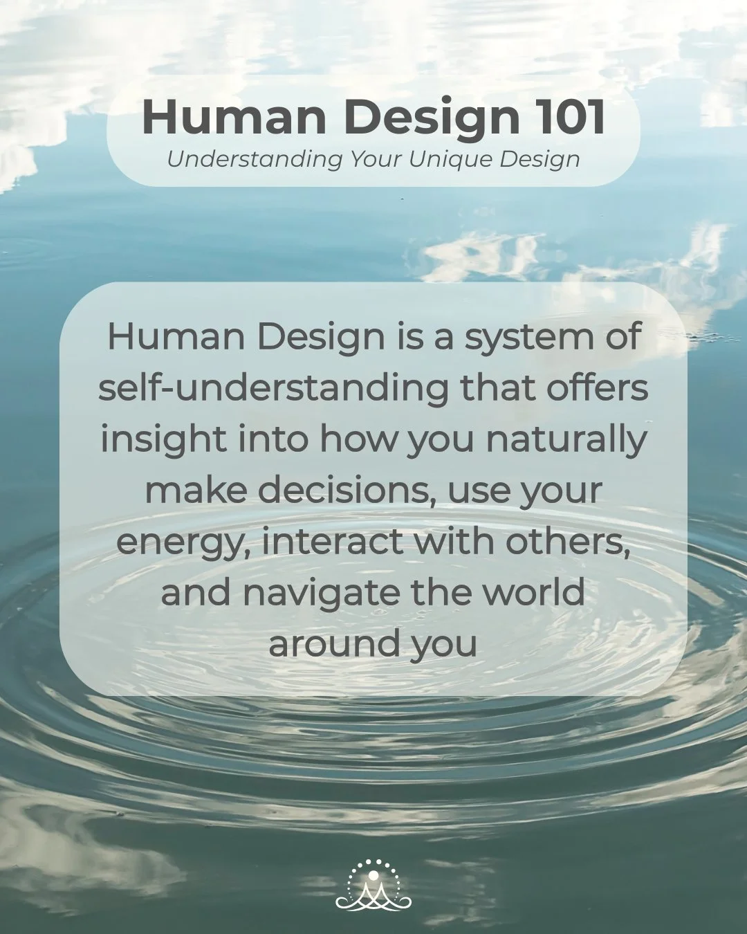 Human Design is a tool that shows us who we were designed to be before we were told who we should be. 🌀

Ready to know yourself at a deeper level? Sign up for the Human Design 101 Workshop this Sunday, September 27th, through the link in my bio. 💜