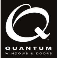 Quantum Windows & Doors logo with stylized apple symbol