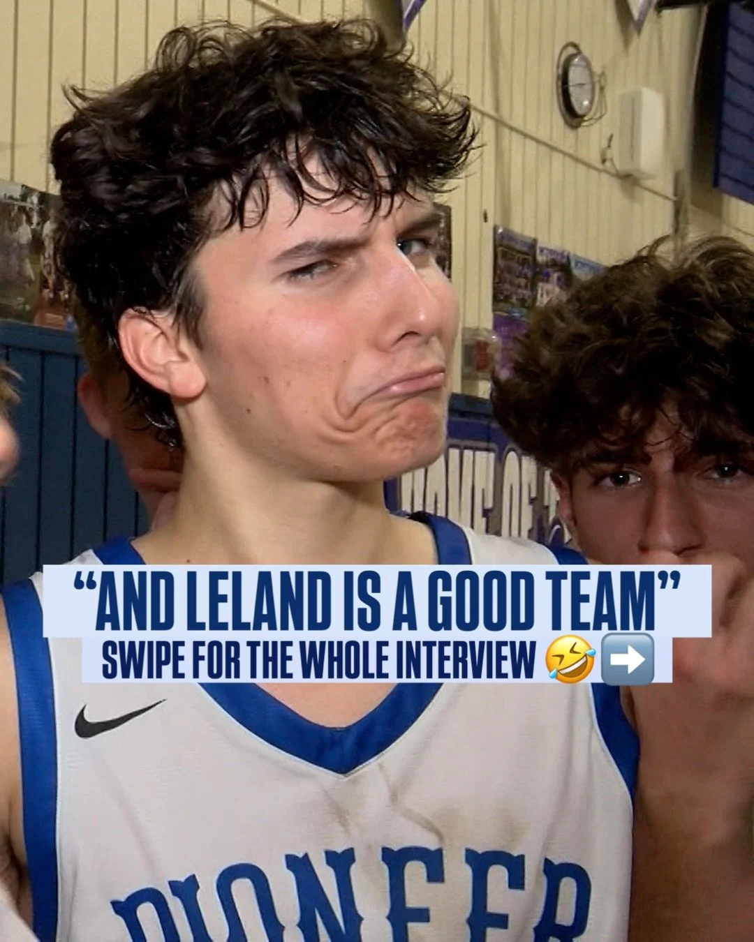 The Pio boys were hyped after winning the Battle of the Den 🤣 Pioneer @ Branham tomorrow night and the Mustangs are ready