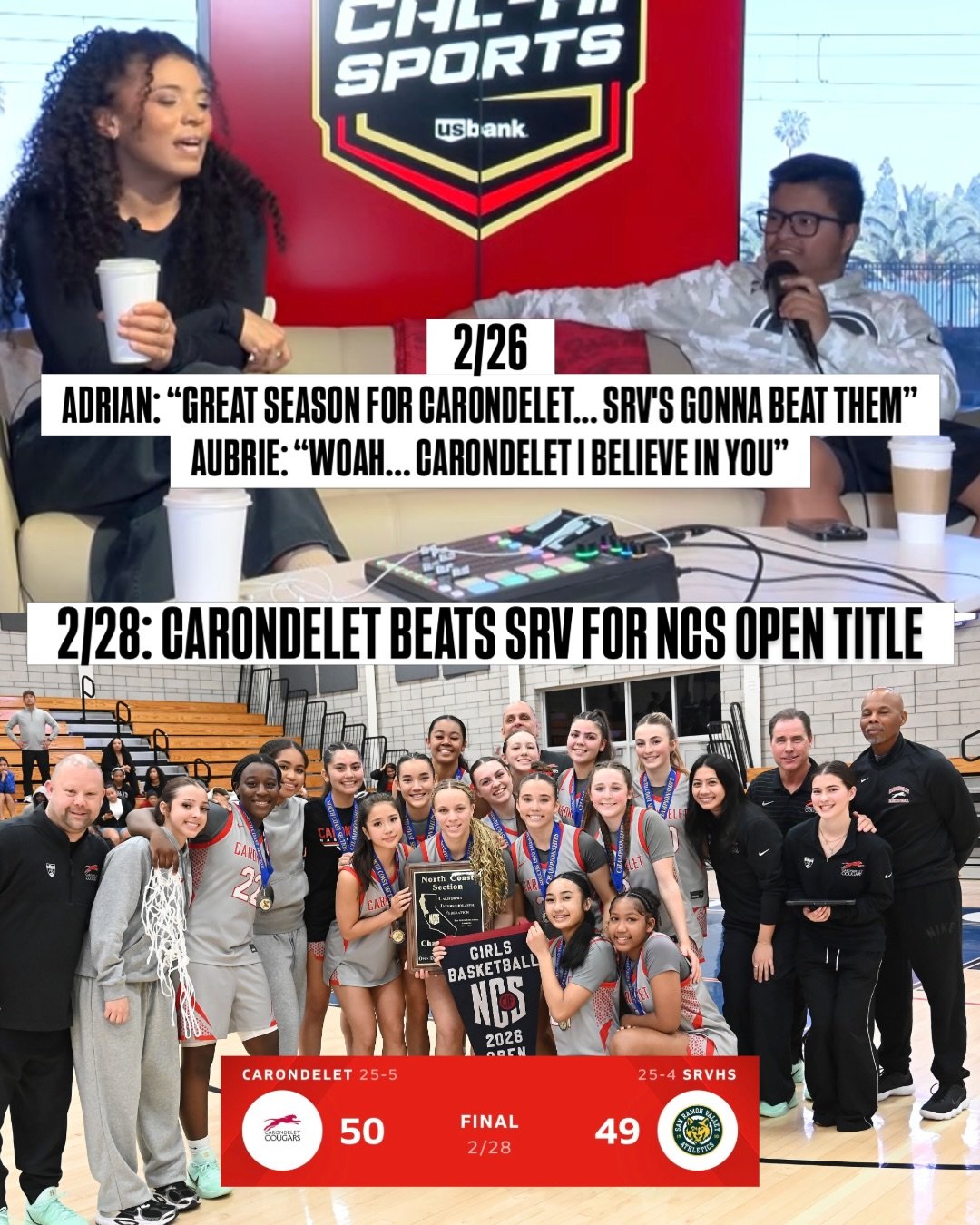 REMATCH TOMORROW ‼️ SRV @ CARONDELET IN NORCALS @ 7