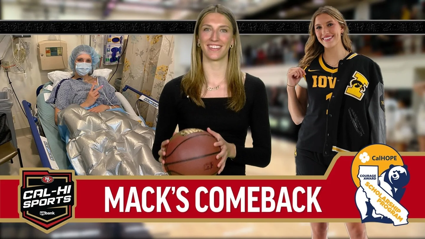 Watch the @mckennawoliczko comeback story tonight on 49ers Cal-Hi Sports presented by U.S. Bank at 6 PM on NBC Sports California. @calhope_courage