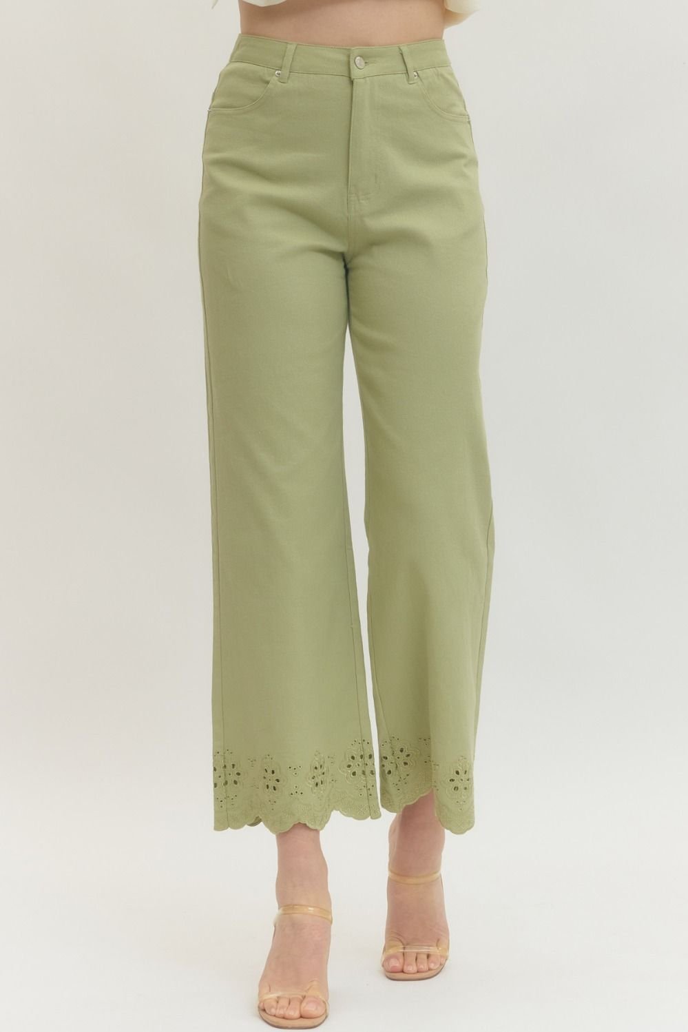 Entro Eyelet  Ankle Pants